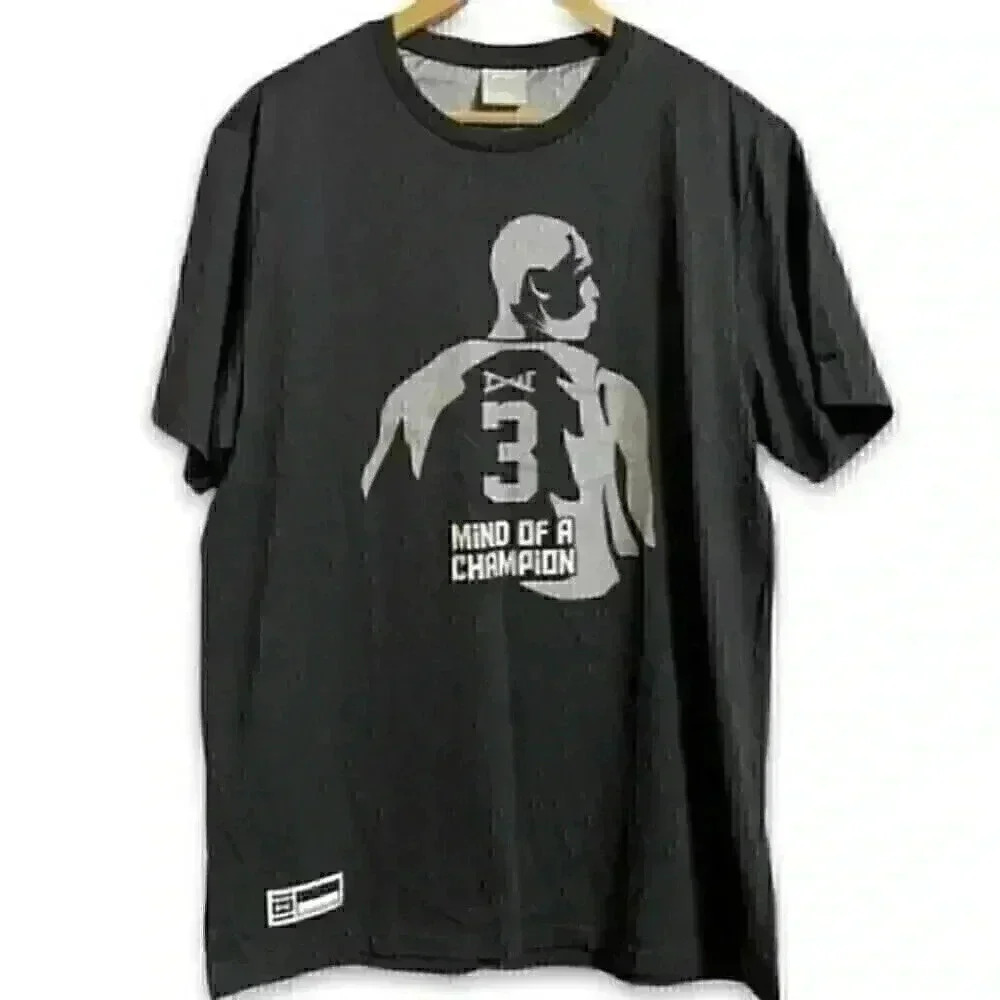 Li-Ning T-Shirt Men’s 2XL Black “Mind of a Champion” Casual Graphic Tee NWT